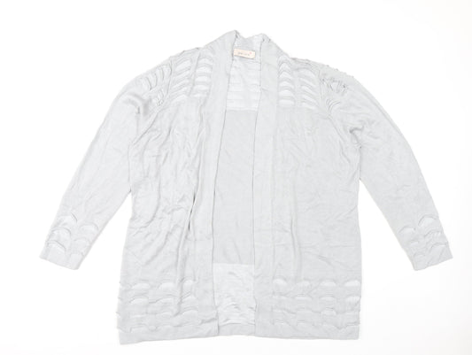 Marks and Spencer Women’s Grey Size 16 Open Knit Cardigan