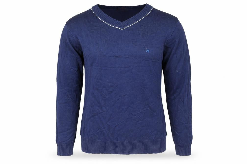 Paul Smith Boys Blue Cotton V-Neck Jumper 14 Years Pullover Knitwear