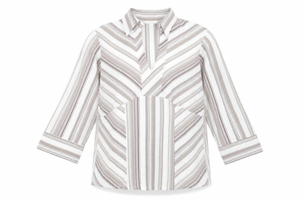 Marks & Spencer Women’s Multicoloured Striped Blouse UK 16