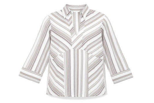 Marks and Spencer Women’s Multicoloured Striped Blouse UK 16