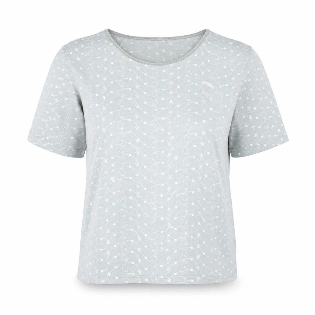 Berkertex Women’s Green Floral Short Sleeve T-Shirt Size 16