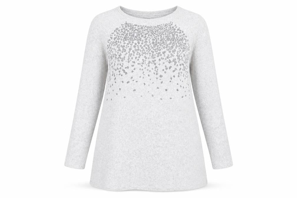 Marks & Spencer Women’s Grey Sequin Shift Dress Size 8