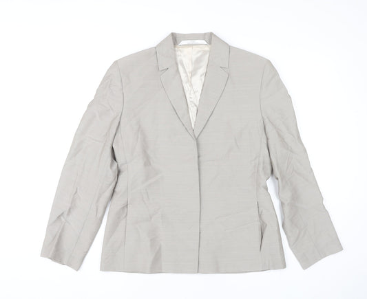 Marks and Spencer Women’s Beige Blazer UK 12 Classic Workwear