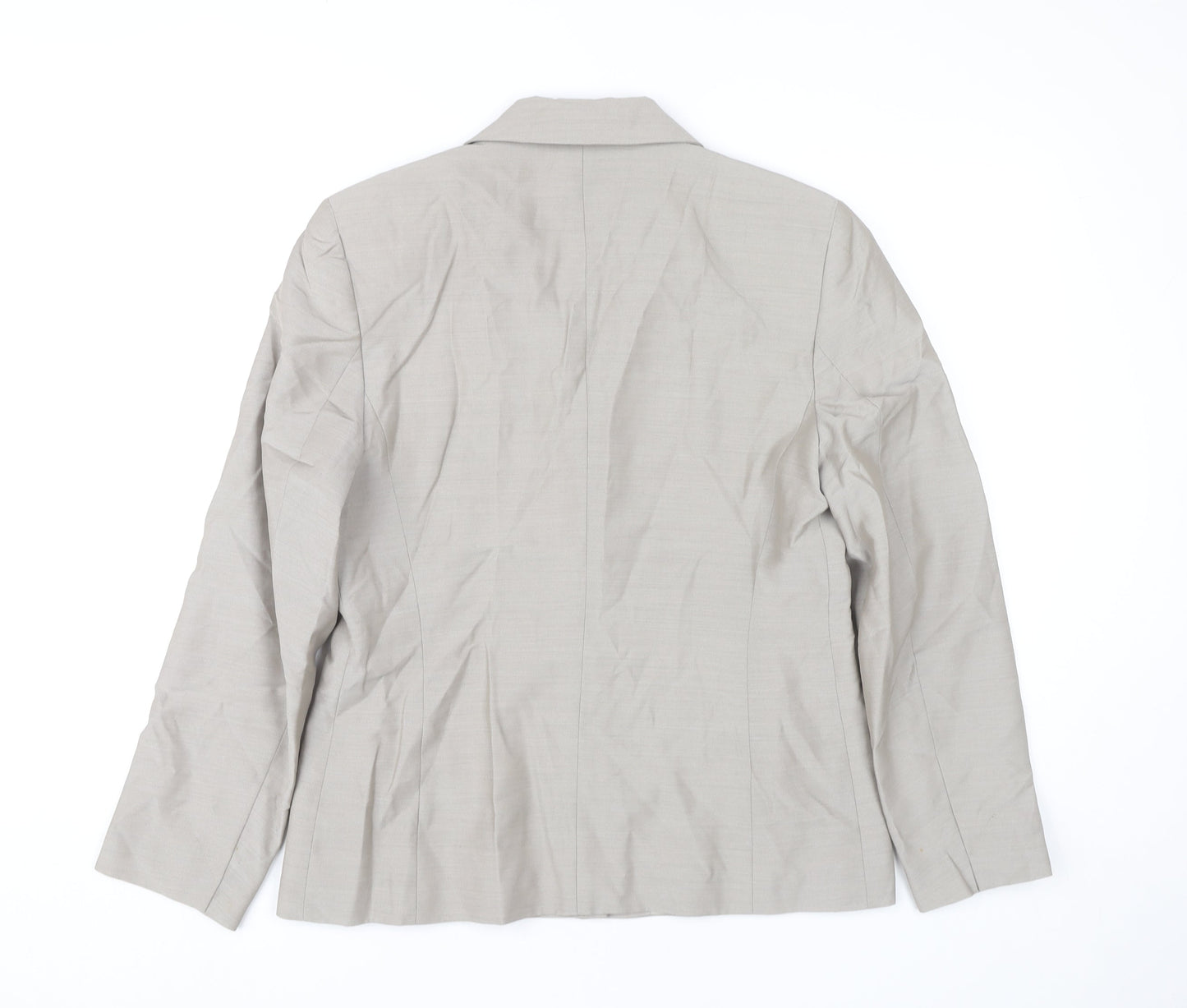 Marks and Spencer Women’s Beige Blazer UK 12 Classic Workwear