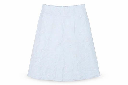 New Look Womens Blue Size 12 A-Line Knee Length Skirt