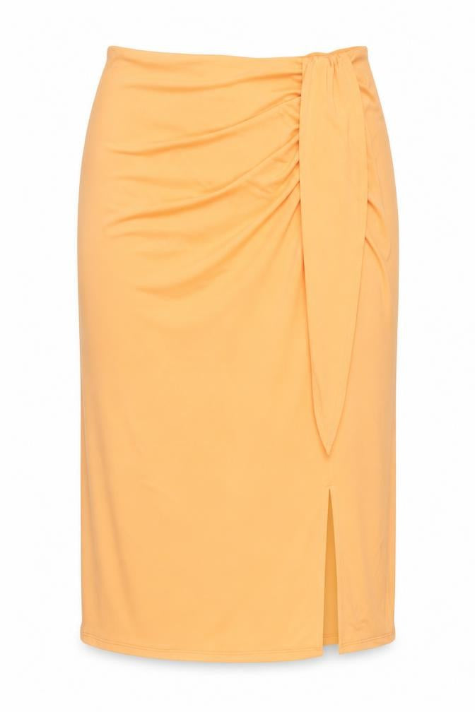 Michelle Keegan Women’s Orange Wrap Skirt Size 18 High Rise