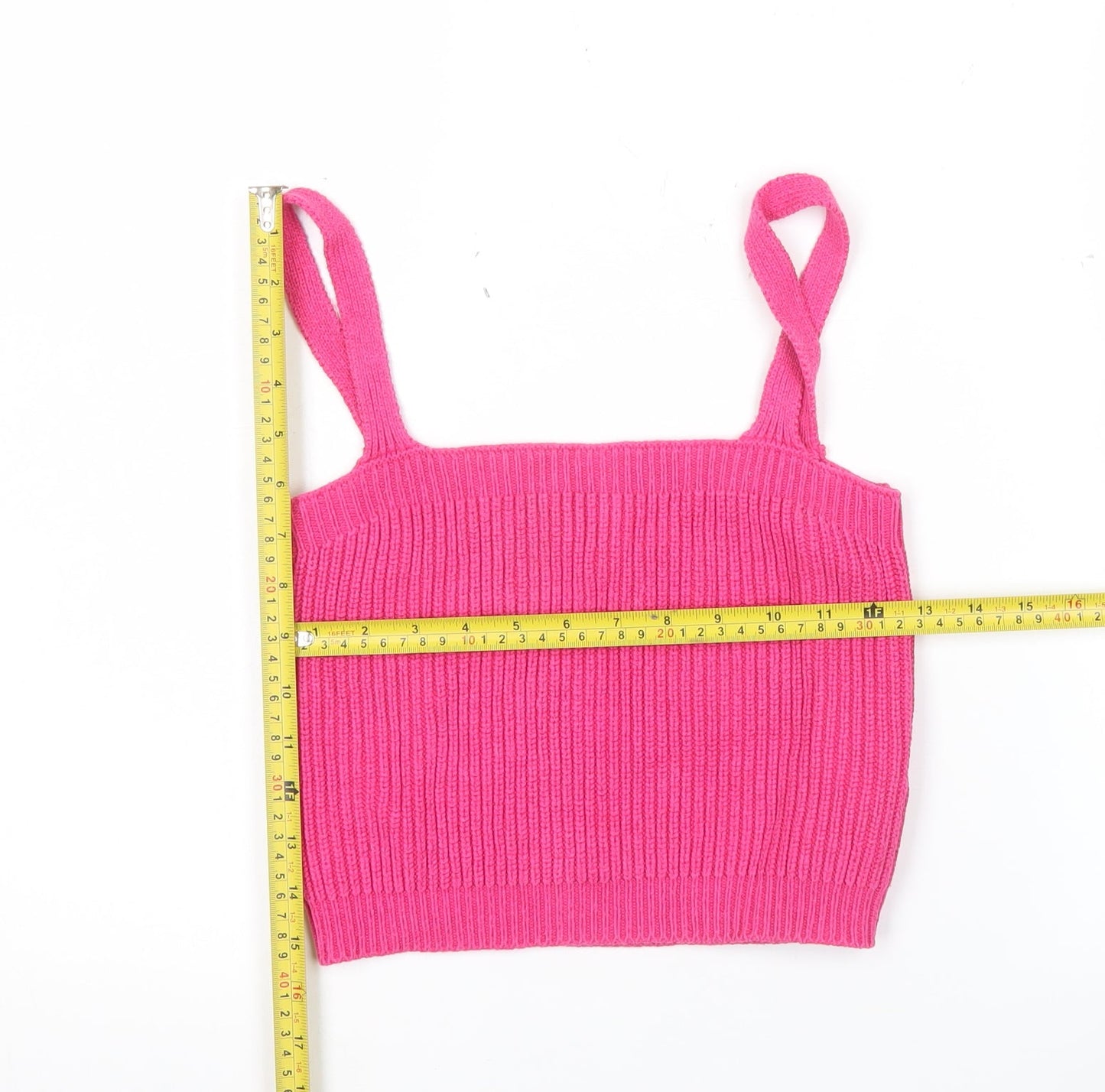 Apricot Womens Pink Knit Tank Top UK 10 Summer Camisole