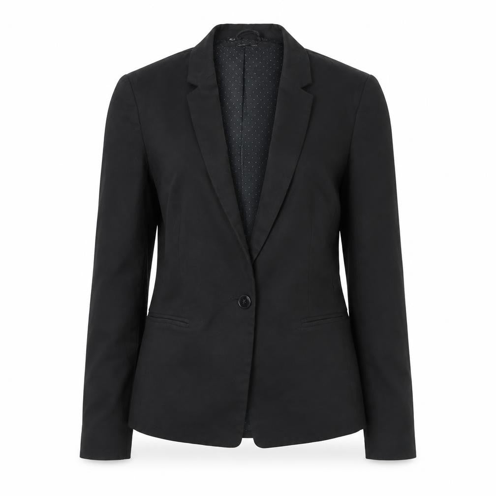Next Women Black Size 10 Tailored One Button Blazer Jacket
