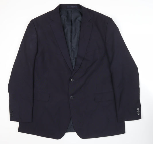 Karl Jackson Men's Blue 48in Regular Fit Blazer Jacket