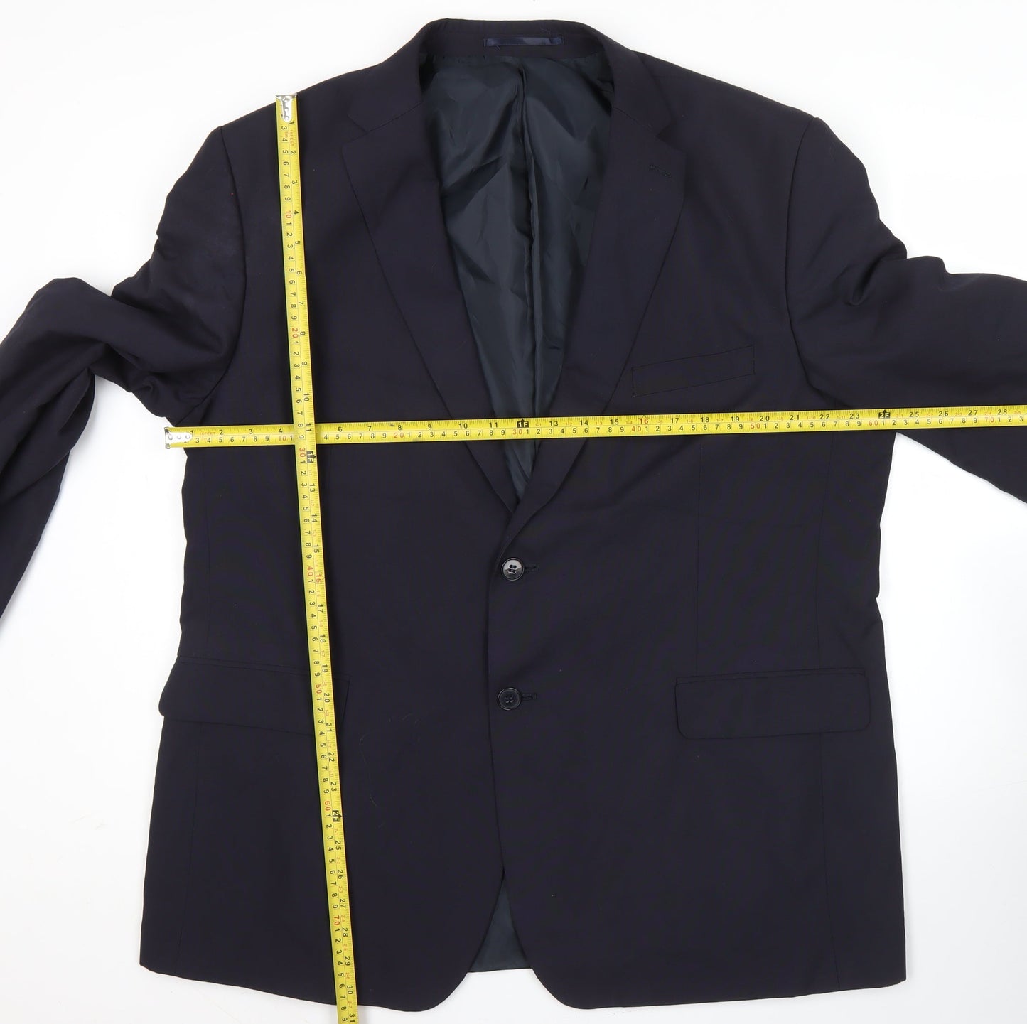 Karl Jackson Men's Blue 48in Regular Fit Blazer Jacket