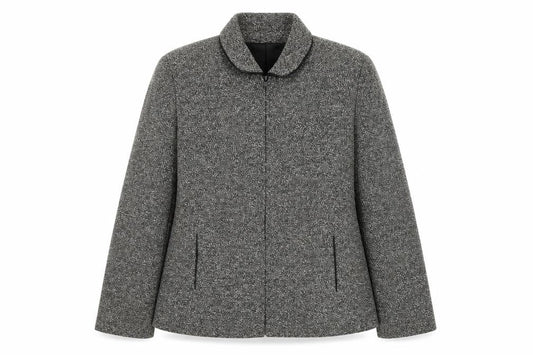OPUS Women's Grey Blazer Jacket Size 14 Wool Look Workwear