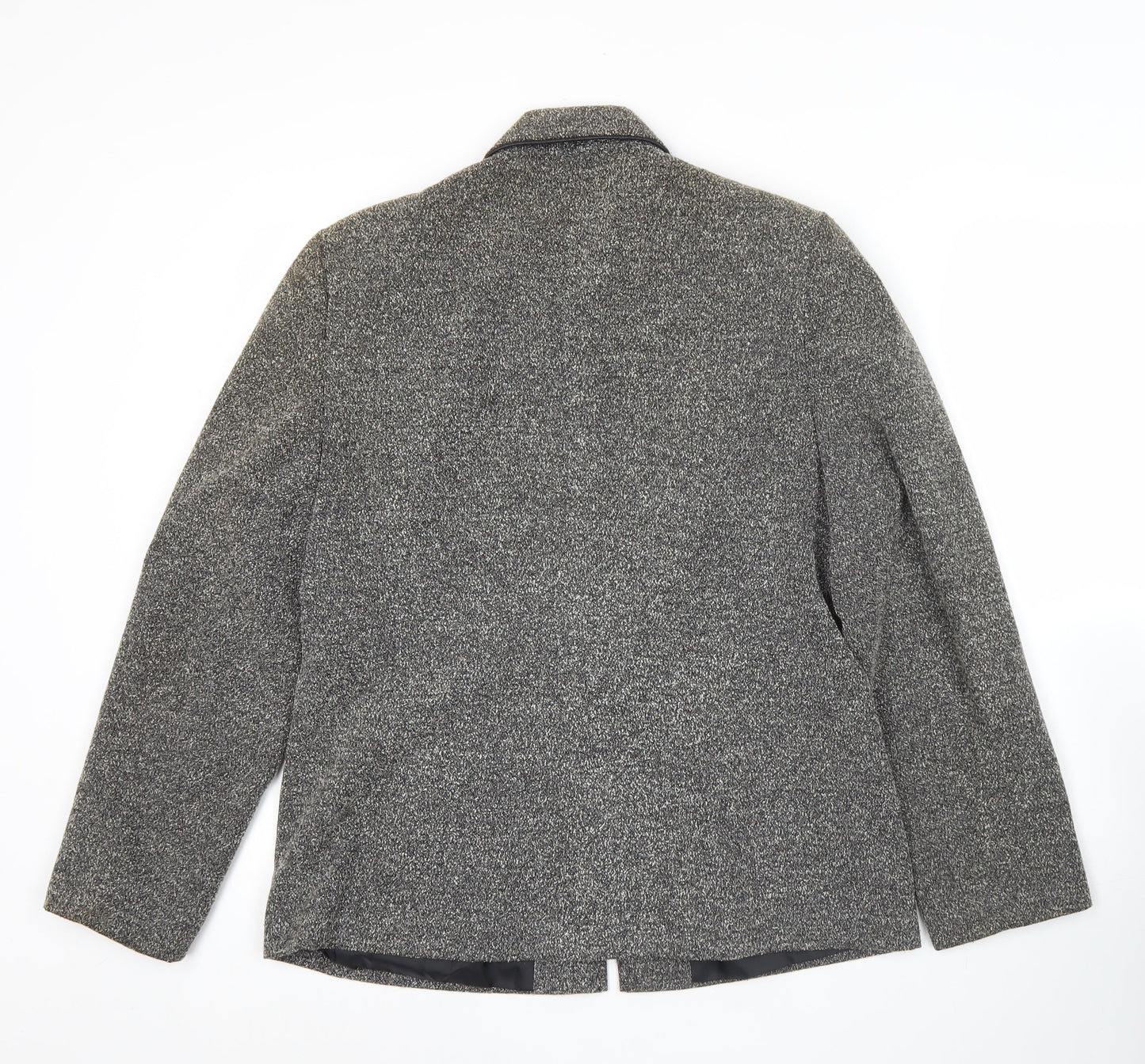 Opus Women's Grey Blazer Jacket Size 14 Wool Look Workwear