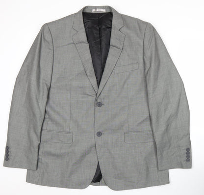Butler & Webb Men’s Grey 42 Regular Suit Jacket Business Formal