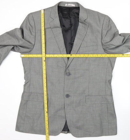 Butler & Webb Men’s Grey 42 Regular Suit Jacket Business Formal