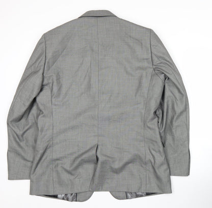 Butler & Webb Men’s Grey 42 Regular Suit Jacket Business Formal
