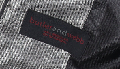 Butler & Webb Men’s Grey 42 Regular Suit Jacket Business Formal