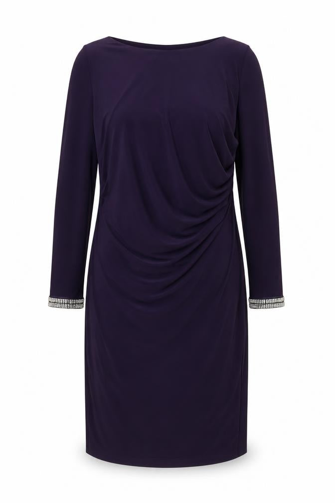 Dorothy Perkins Women’s Purple Sheath Dress Size 14 Beaded Cuff