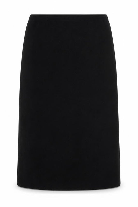 Bloomingdale's Women Black Wool Pencil Skirt XL Workwear Business
