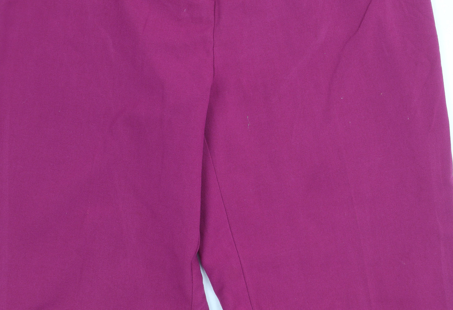 Damart Womens Purple Size 12 Straight Leg Elastic Waist Trousers