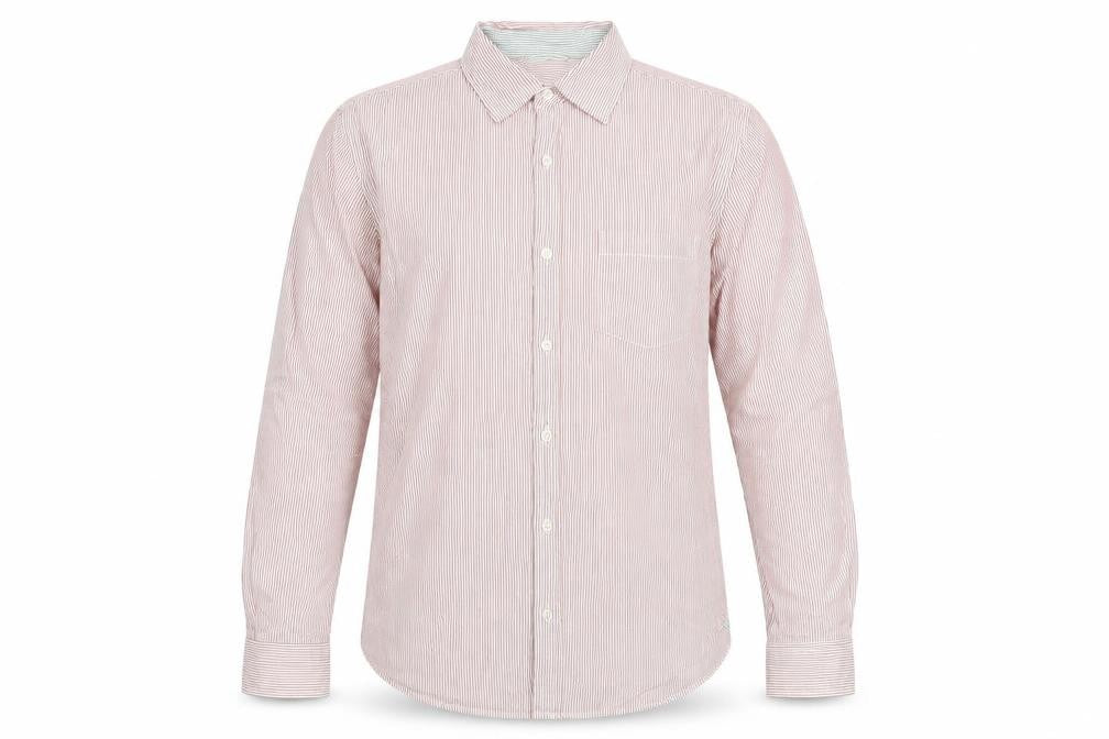 Gap Men’s Red Striped Cotton Button-Up Shirt Size M Regular Fit