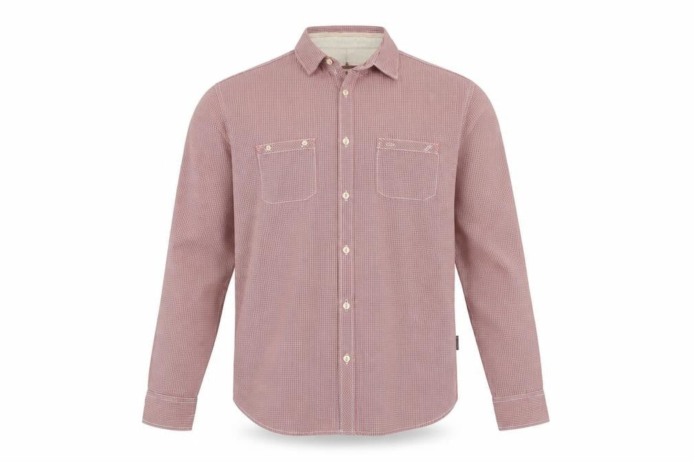 St George by Duffer Mens Red Check Long Sleeve Shirt Size L