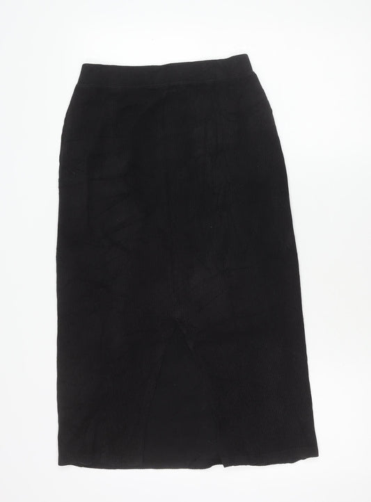 Uniqlo Women’s Black Cotton Stretch Pencil Skirt Size 6