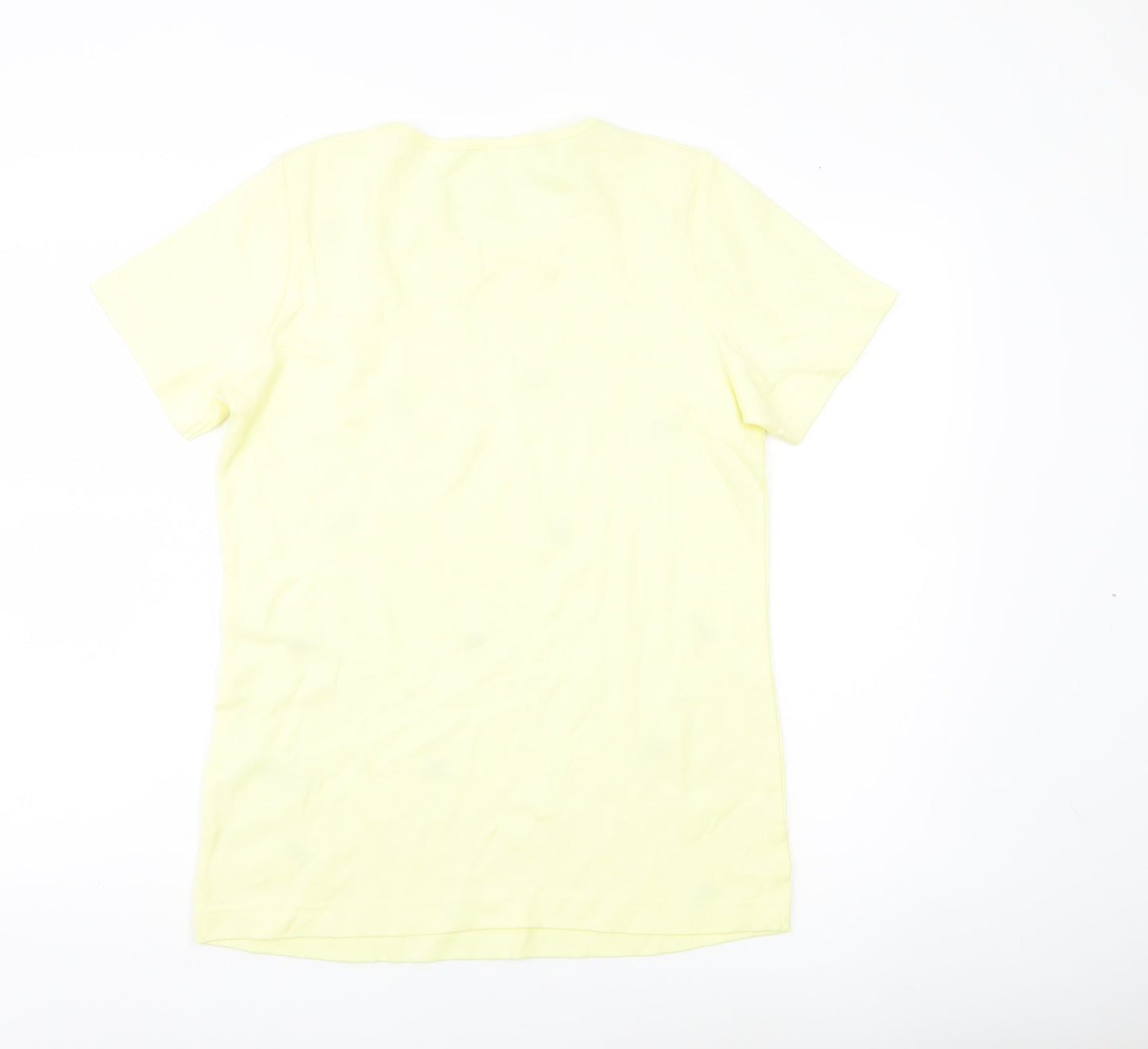bpc Selection Women’s Yellow Floral Cotton T-Shirt Size 14