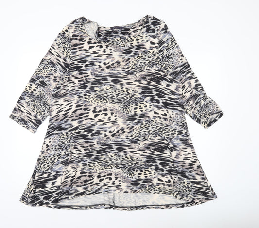Marks and Spencer Women’s Multicoloured Animal Print Tunic Blouse UK 20