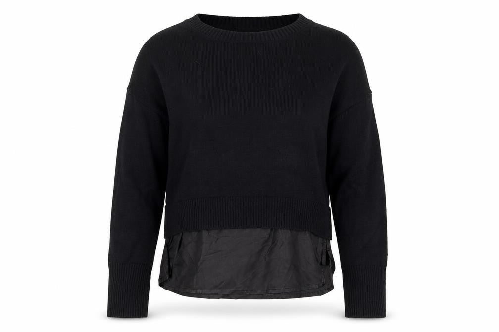 Les Cocools Women’s Black Knit Pullover Jumper Size M
