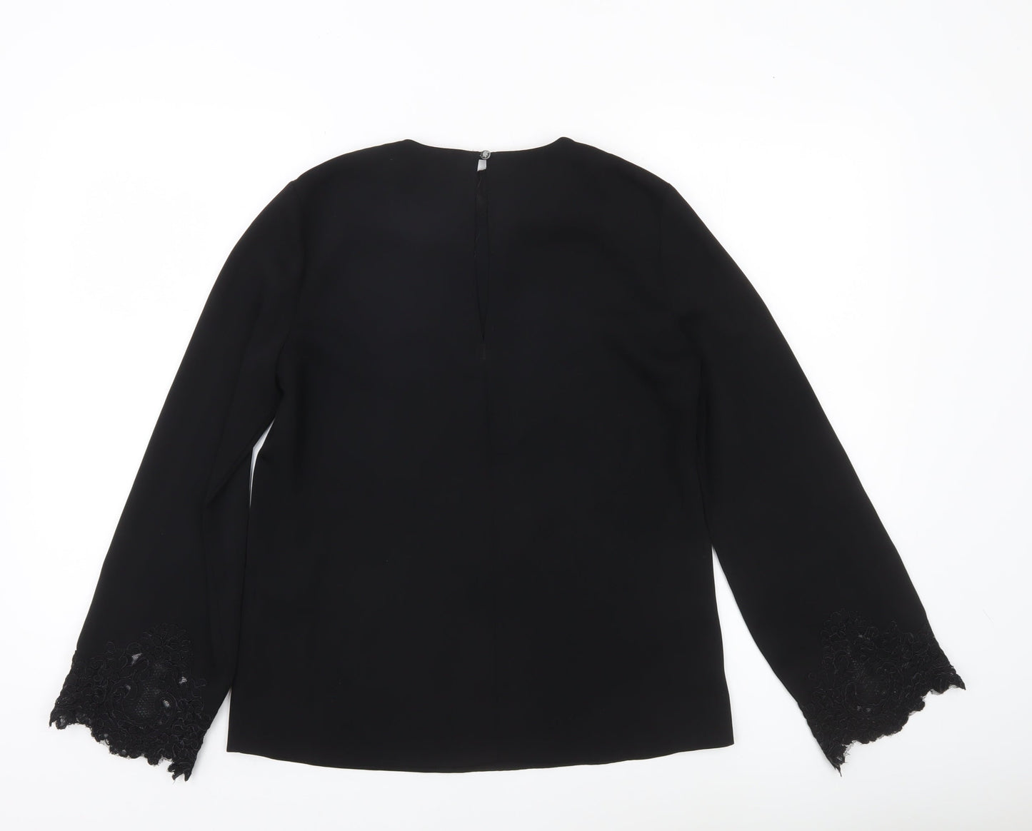 Warehouse Women’s Black Lace Sleeve Blouse Size 6