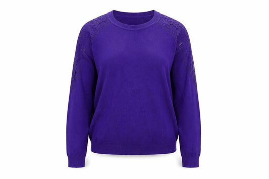 Dorothy Perkins Women’s Purple Cold Shoulder Jumper UK 10
