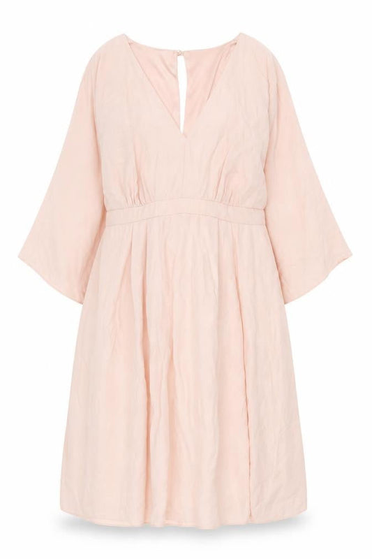 ASOS Women’s Pink Wrap Dress Size 14 Knee Length V-Neck
