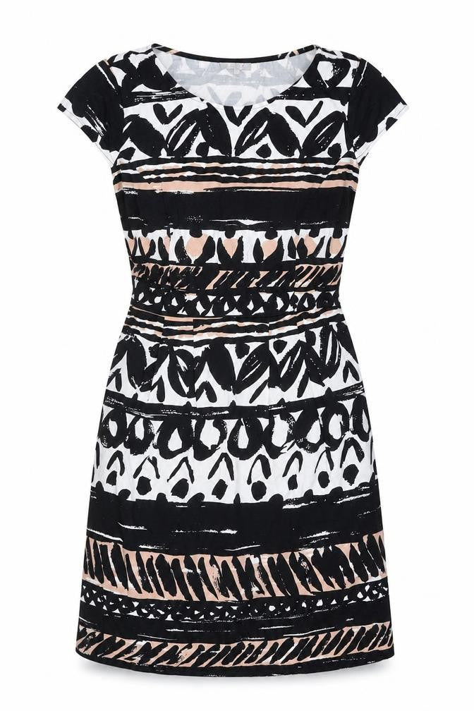 Marks & Spencer Women’s Black Beige Sheath Dress Size 10