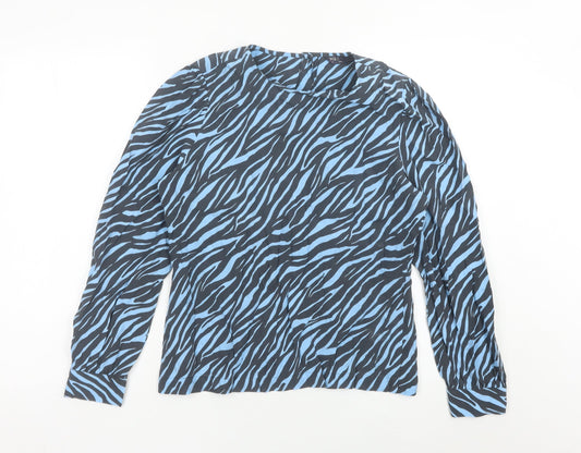 Marks and Spencer Women’s Blue Animal Print Blouse Size 10