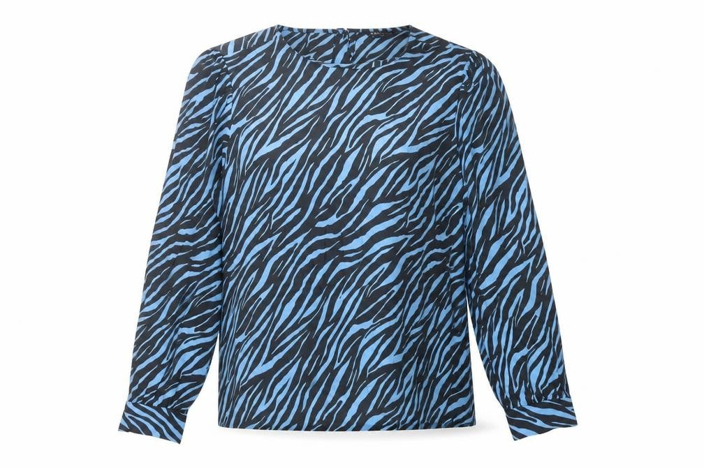 Marks & Spencer Women’s Blue Animal Print Blouse Size 10