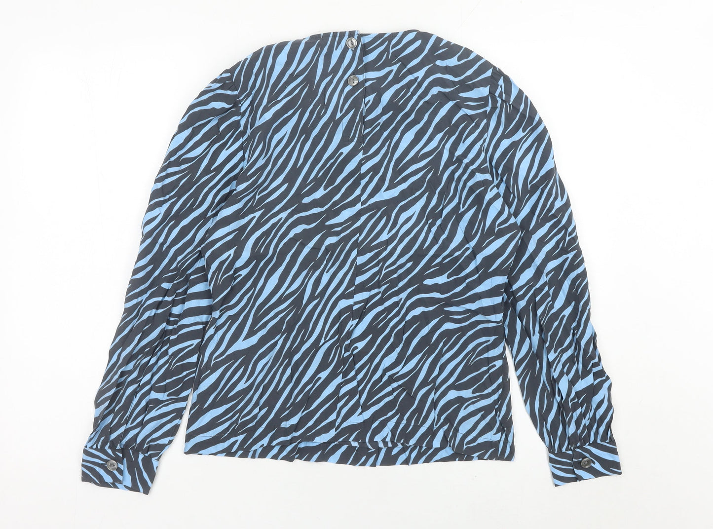 Marks and Spencer Women’s Blue Animal Print Blouse Size 10