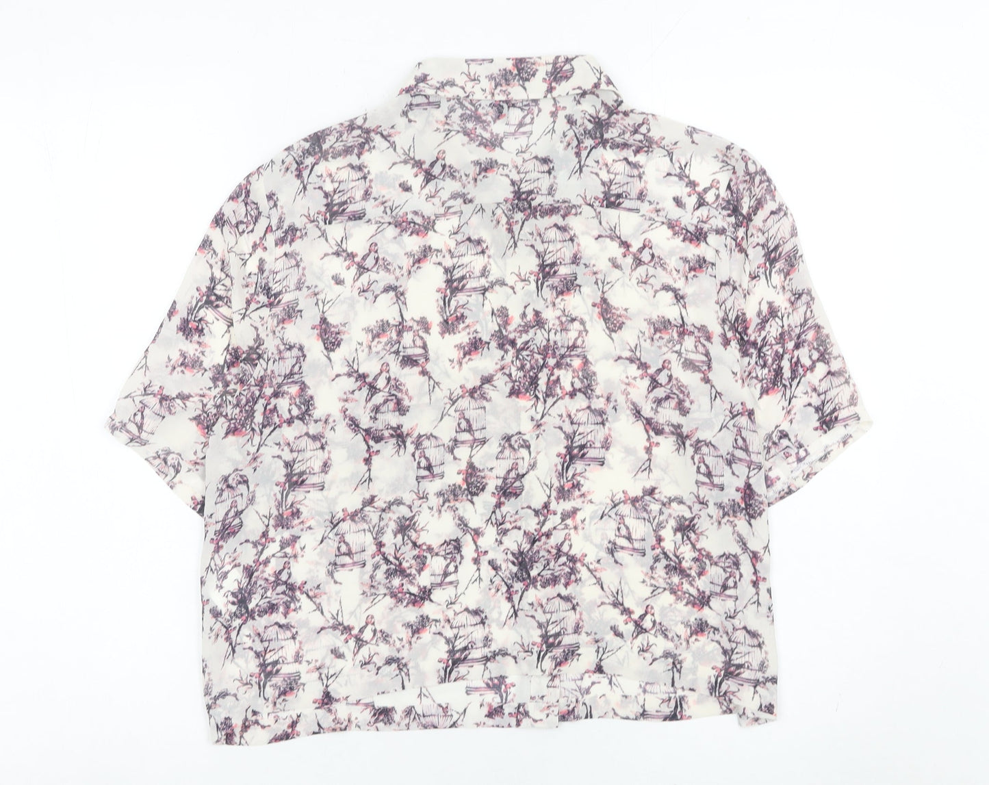 Warehouse Womens Multicoloured Floral Button-Up Shirt Size 16