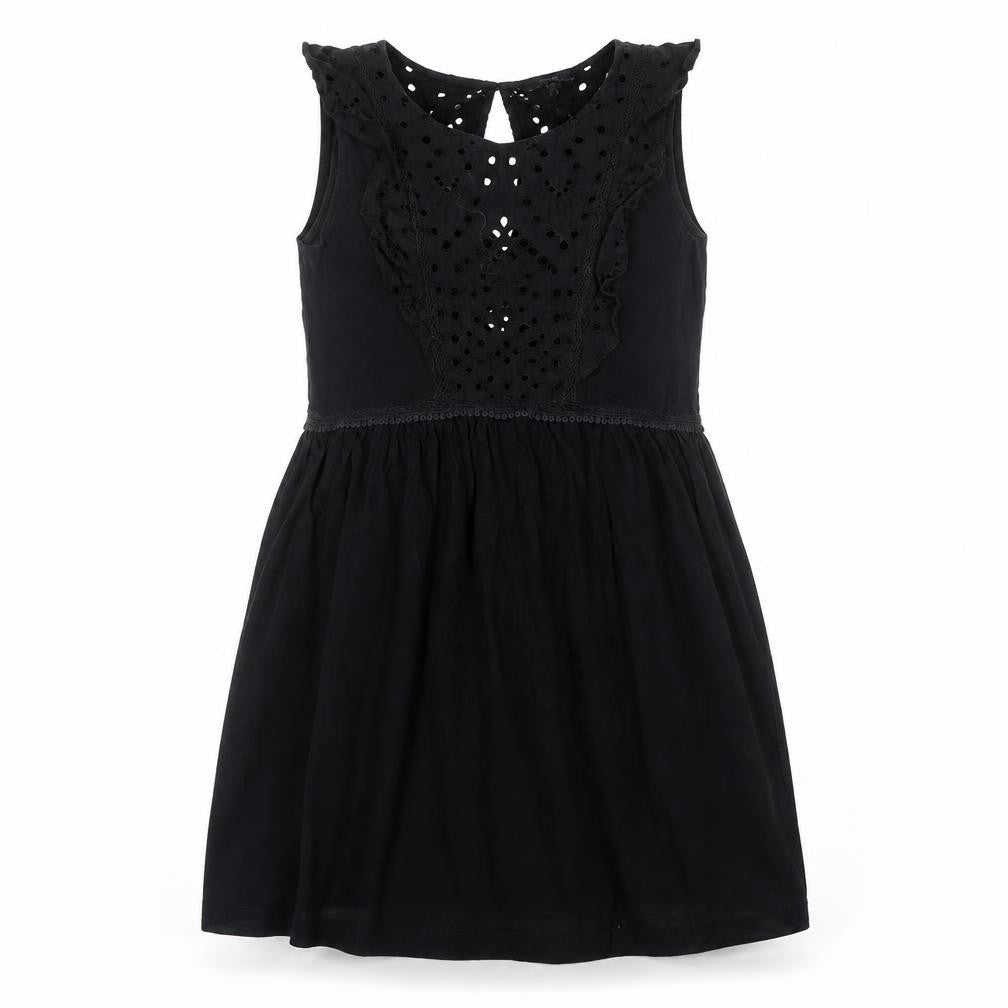 Next Women’s Black Cotton A-Line Knee Length Dress Size 10