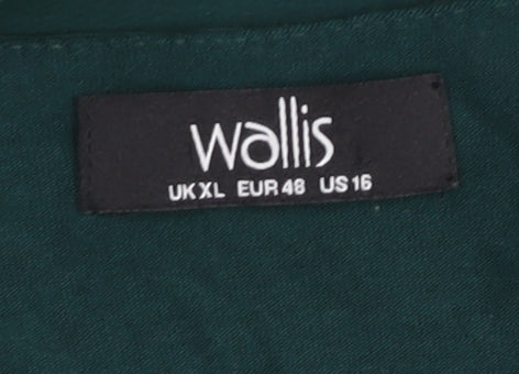 Wallis Women’s Green Ombre Chiffon Tunic Blouse UK XL