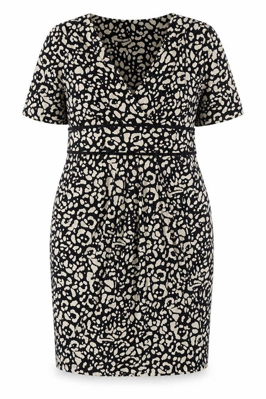 Marks & Spencer Women’s Black Animal Print Sheath Dress Size 18