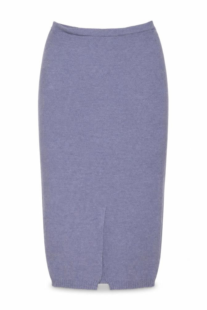 Alterna Womens Blue Wool Blend Knit Pencil Skirt Size 2XS