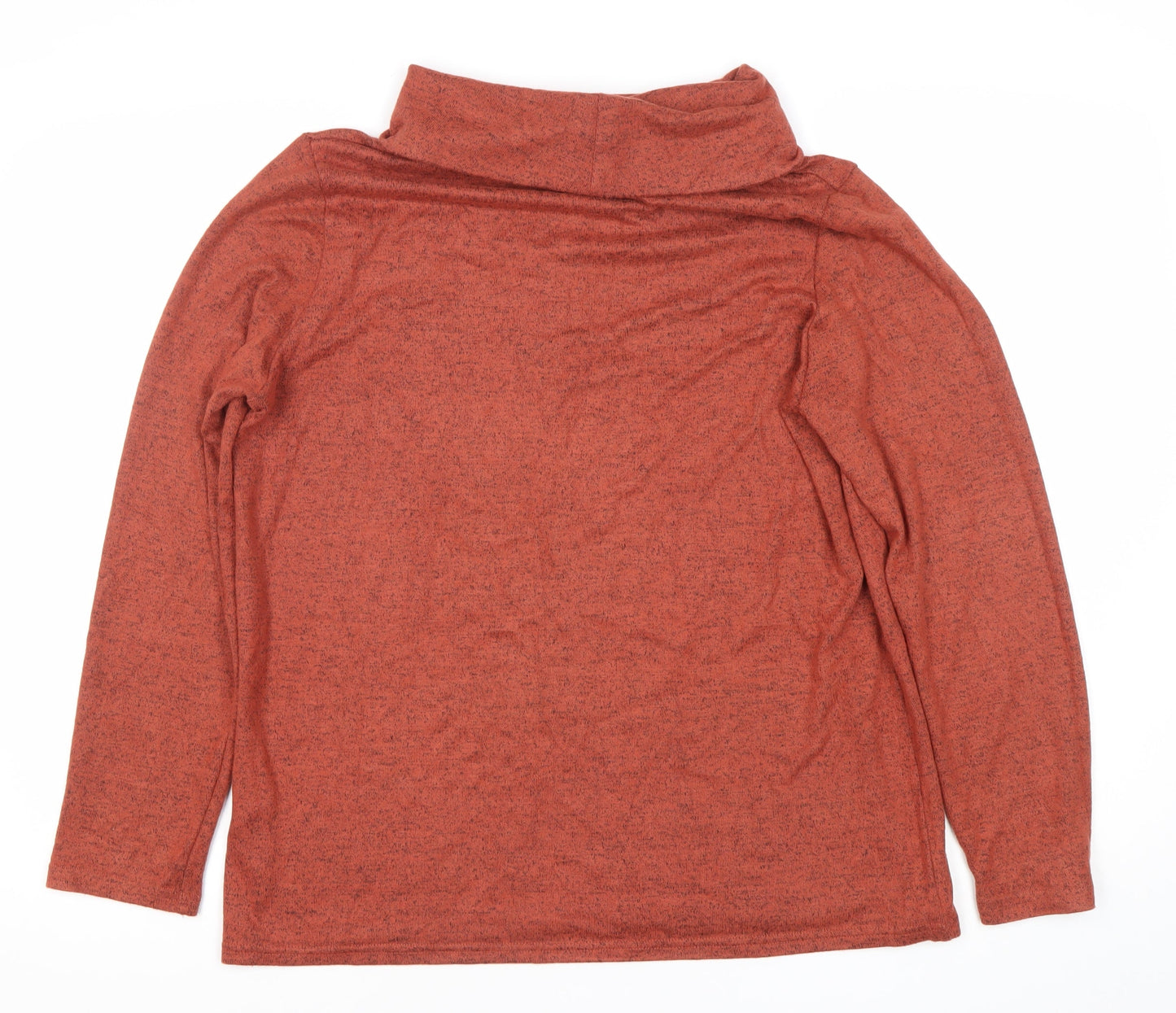 ISLE Essentials Women’s Brown Cowl Neck Long Sleeve Pullover Jumper M