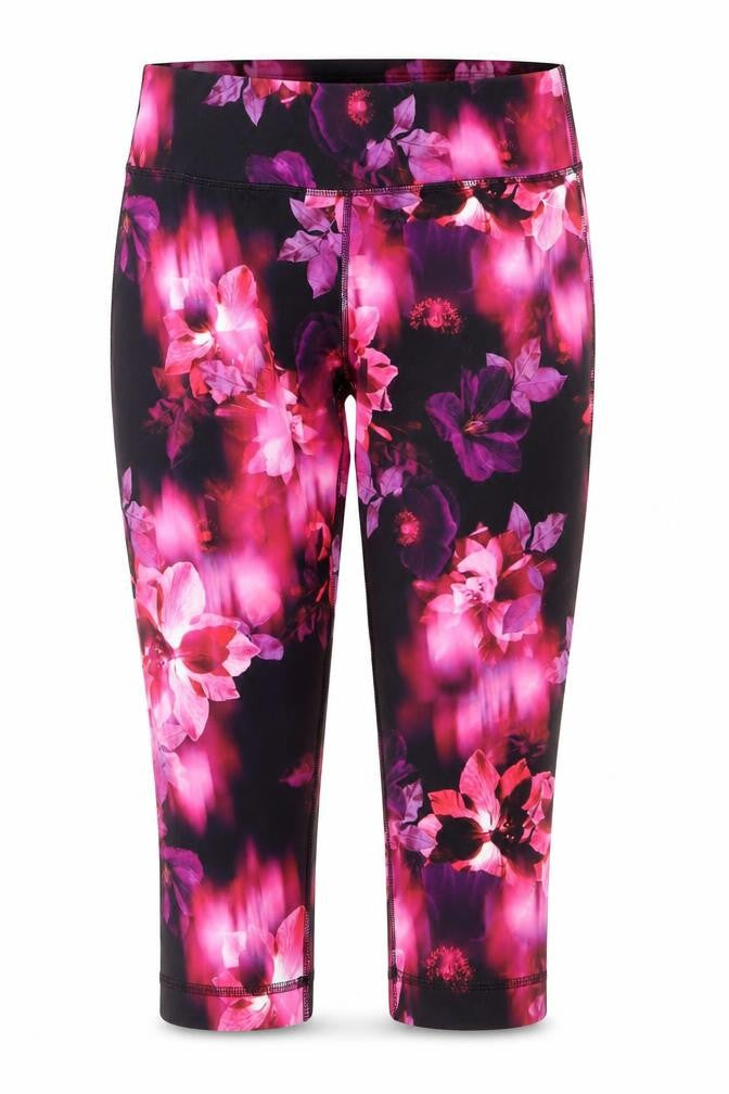 IZ By Z Womens Multicoloured Floral Leggings Size M 8-10 Slim Fit Activewear
