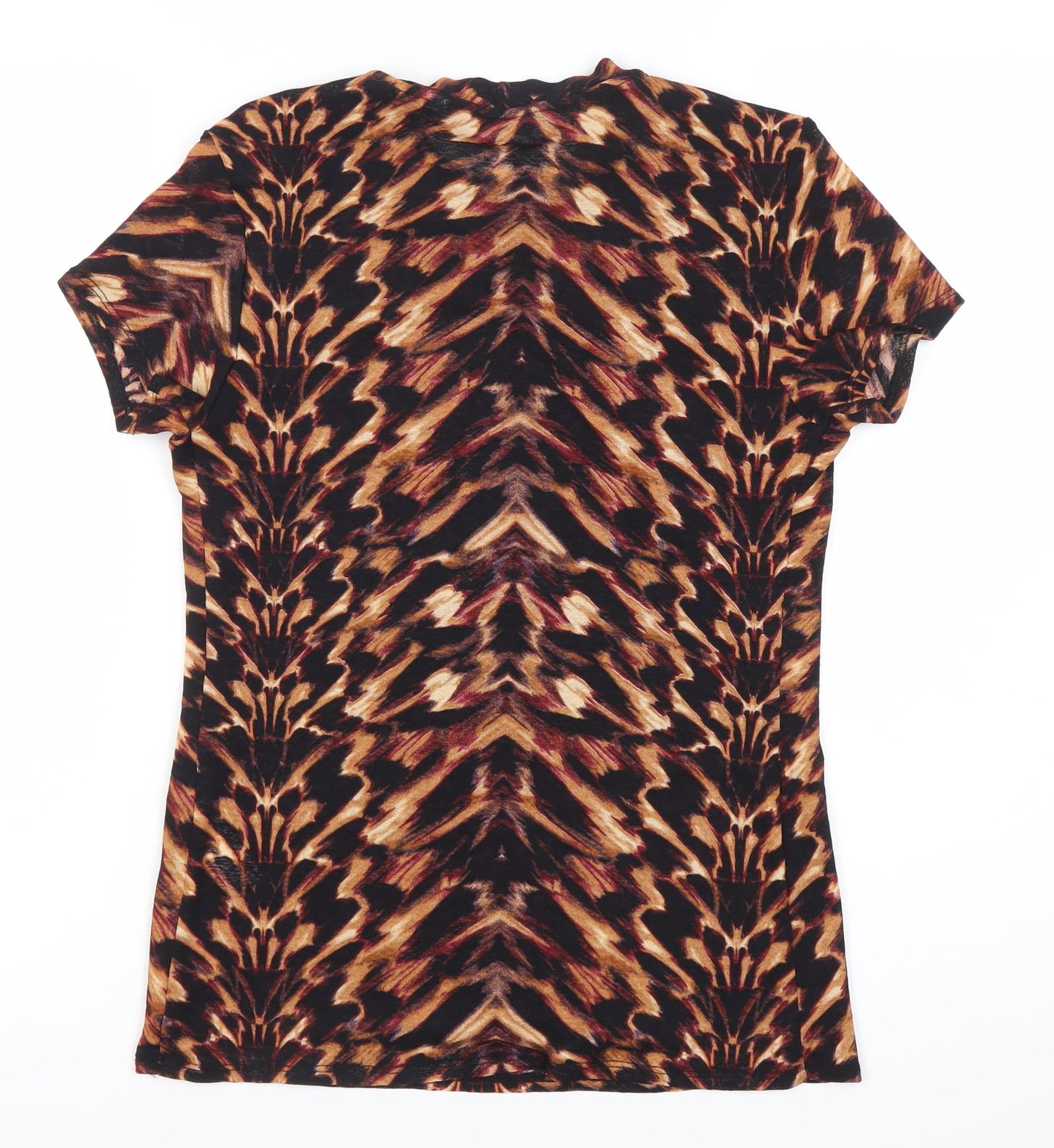 Dorothy Perkins Womens Animal Print T-Shirt UK 12 Multicoloured