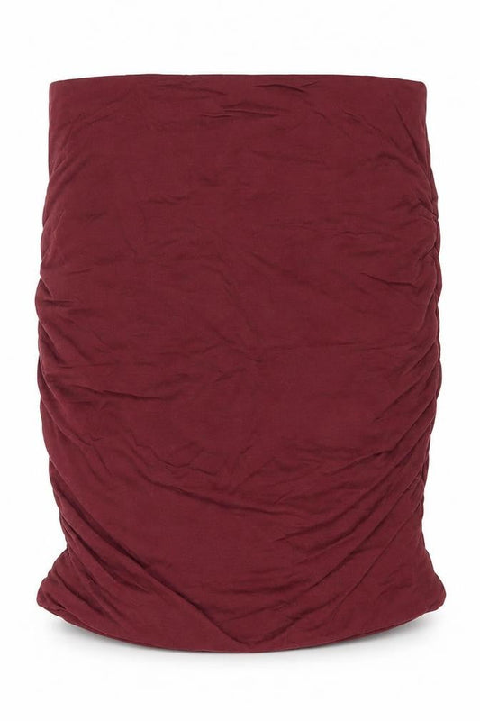 Hush Womens Red Knee Length Pencil Skirt Size S Cotton Modal
