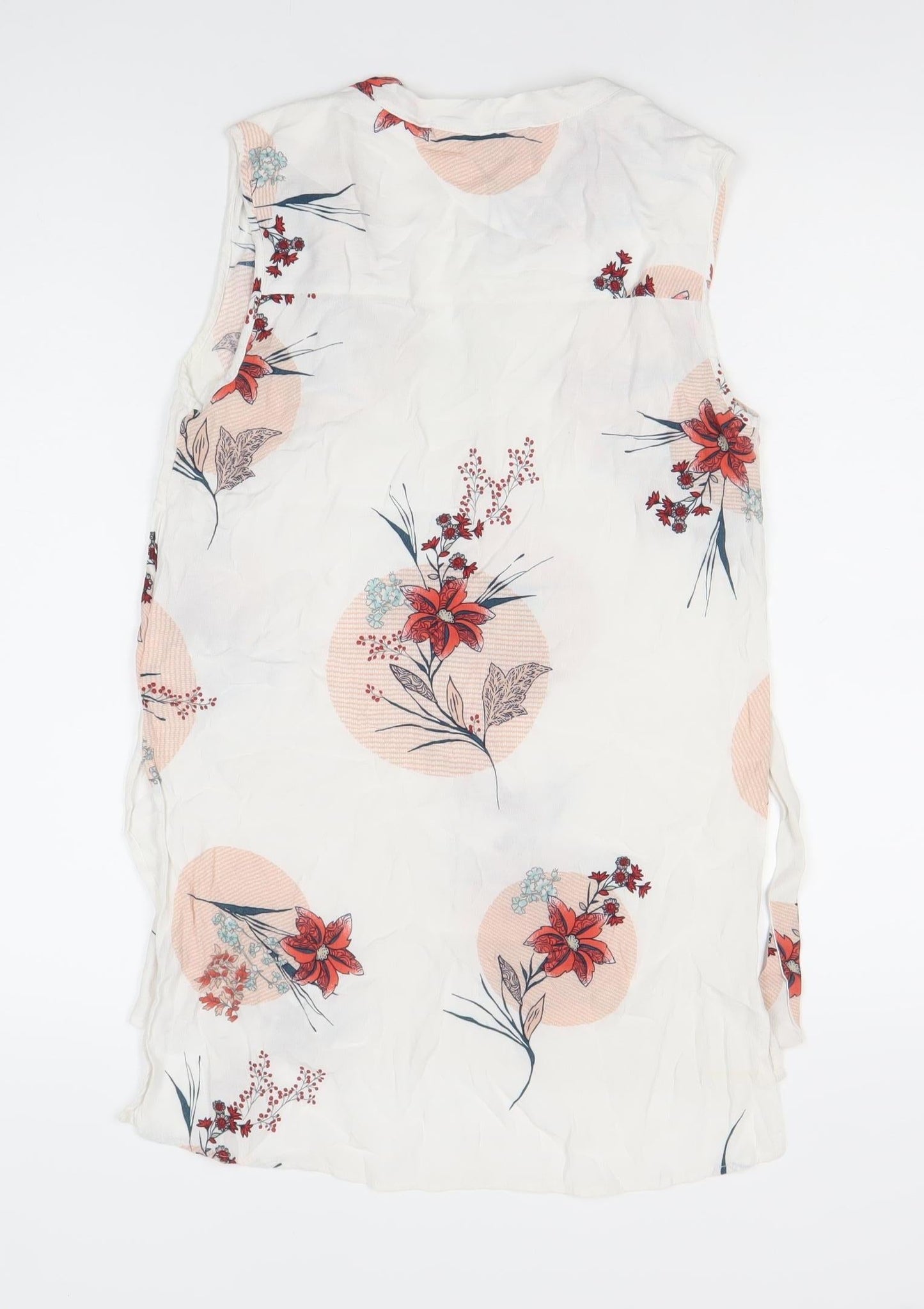 Marks and Spencer Womens Floral Sleeveless Tunic Blouse Size 8