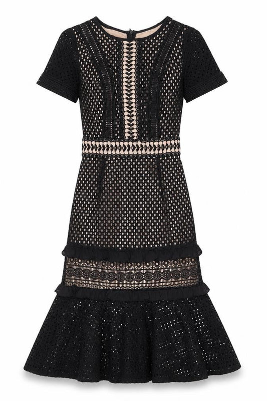 True Decadence Women’s XS Black Lace Sheath Party Dress