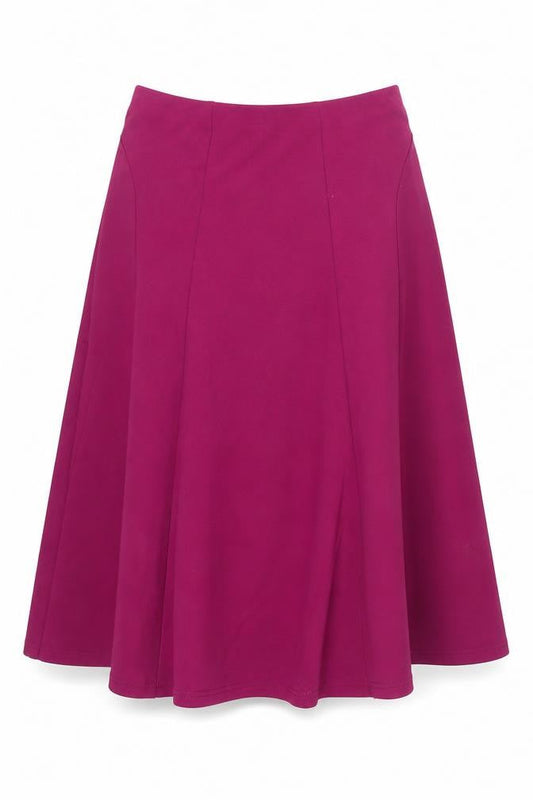 Damart Women’s Purple A-Line Stretch Knee Length Skirt Size 12