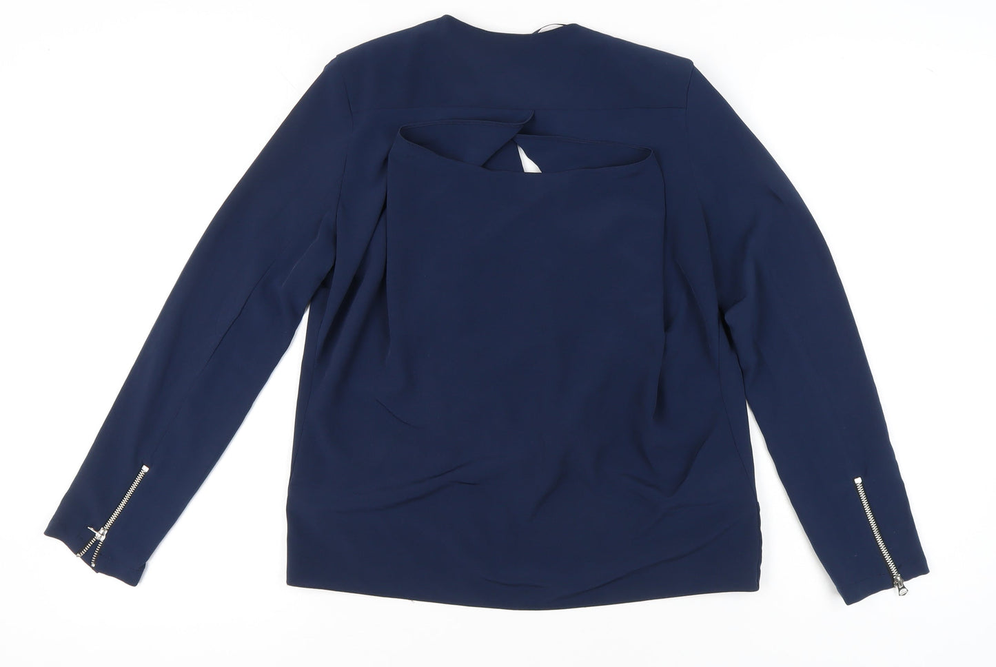 River Island Women’s Blue Size 10 Classic Zip Jacket Workwear