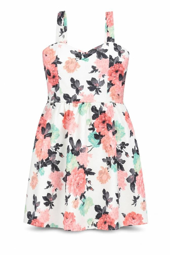 Select Women’s Multicoloured Floral Skater Dress UK 8 Sleeveless